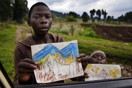 Ruanda Volcanoes Nationalpark, Kinder